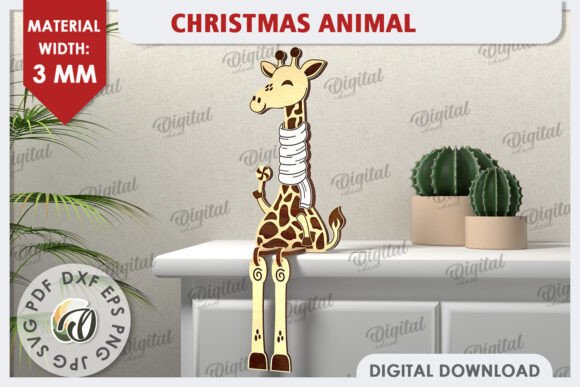 A Craftsperson's Review of the Christmas Giraffe Laser Cut File