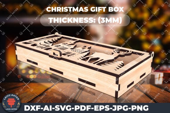 A Festive, Laser-Cut Box for Crafting Brand Elegance