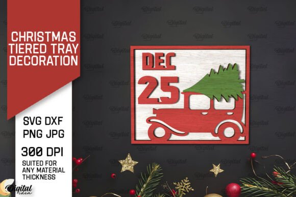 A Festive Laser Cut Design for Winter & Holiday Products