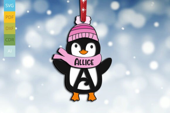 A Festive Penguin SVG: Laser-Cutting Winter Charm