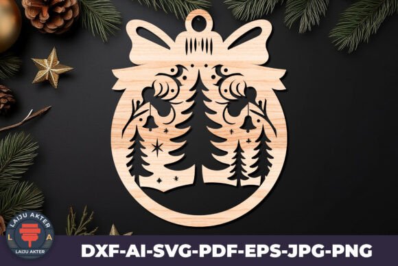 A Laser-Cut Christmas Ornament for Elegant Winter Amp Content