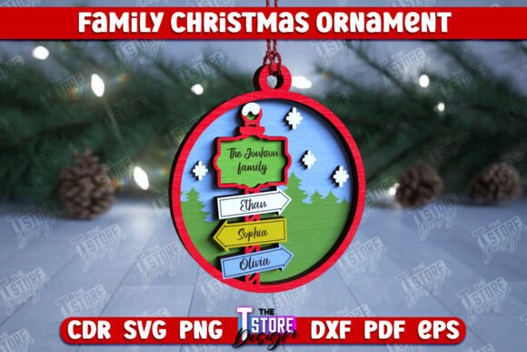 A Laser-Cut Family Ornament for Winter Campaigns