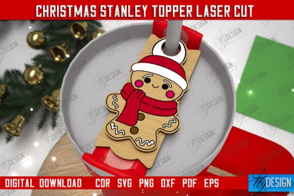 Assessing Christmas Stanley Topper Tags for Laser Cutting Projects