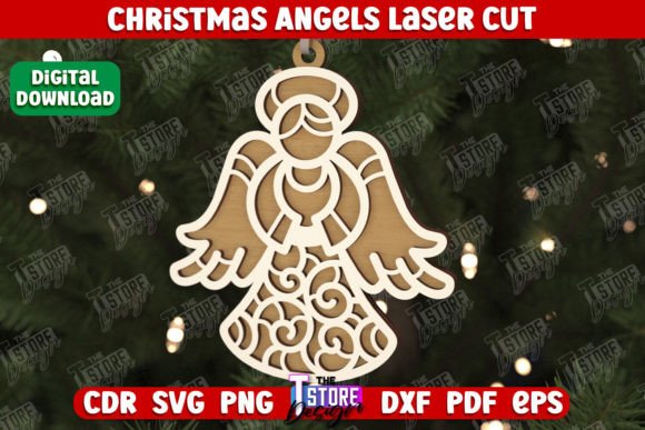 Christmas Angel Tree Toy: A Laser Cutting Winter Amp Asset
