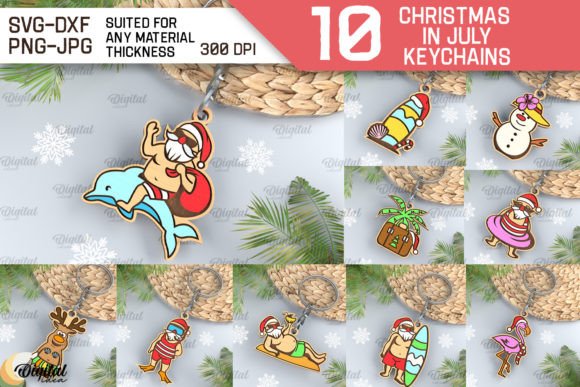 Christmas in July Keychain: A Festive Branding Asset