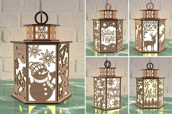 Christmas Lantern Bundle: A Versatile Winter Amp Laser Cutting Asset