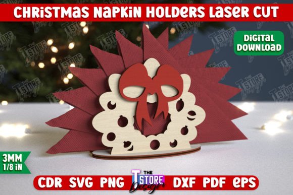 Christmas Napkin Holder: A Laser Cutting Winter Amp Asset