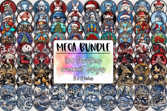 Christmas Ornaments Designs Mega Bundle for Creative Brands