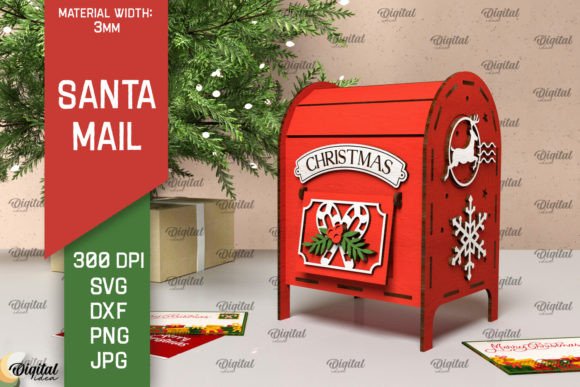 Christmas Santa Mail Box Laser Cut: A Festive Branding Asset