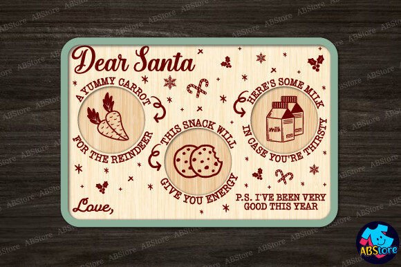 Christmas Santa Tray Laser Cut: A Festive Winter Amp Addition