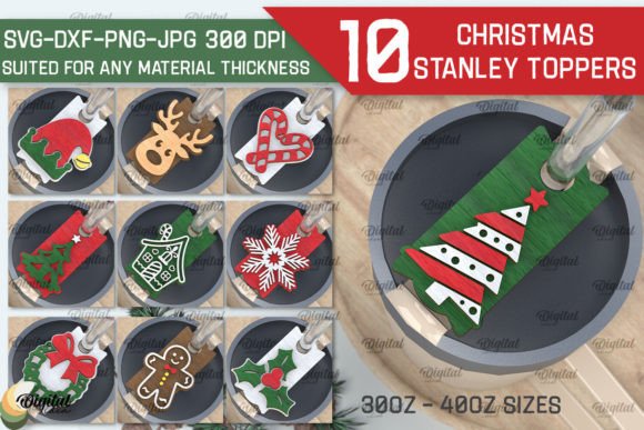 Christmas Stanley Toppers: A Laser Cut Winter Amp Asset