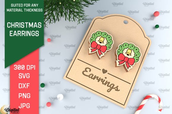 Christmas Wooden Earrings: A Laser Cut Design Review