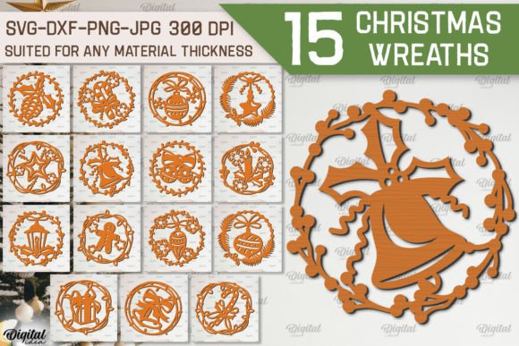 Christmas Wreaths Laser Cut Bundle: A Winter Amp for Your Blog