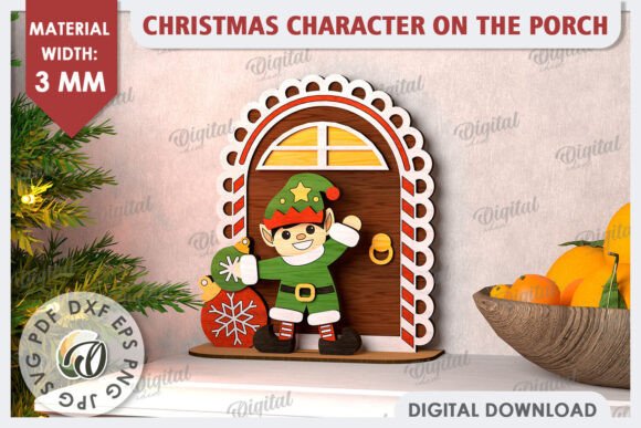 Crafting Local Charm with a Laser Cut 3D Christmas Elf