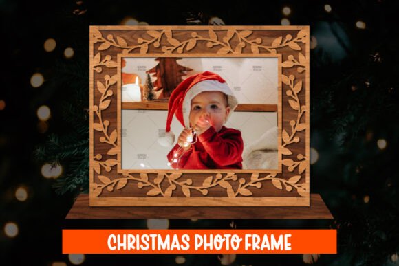 Laser Cut Christmas Frame: A Design Asset for Editorial Warmth