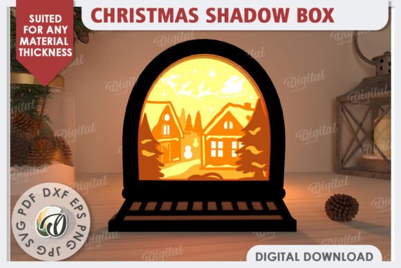 Reviewing a Christmas Shadow Box Laser Cut Design