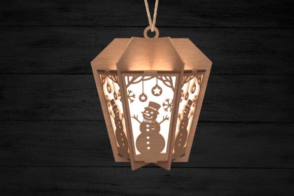 The Festive Snowman Christmas Lantern: A Laser-Cut Winter Asset Review
