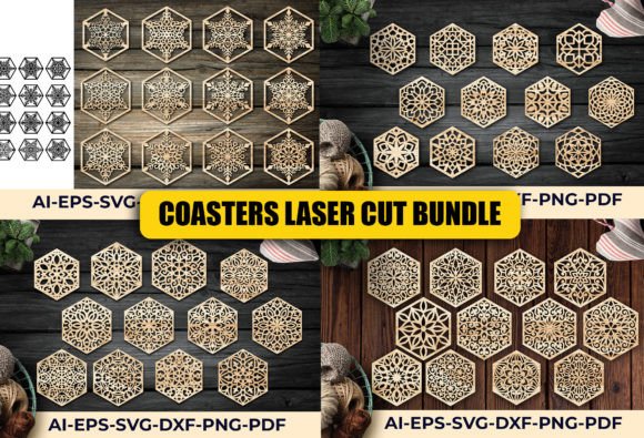 Winter Amp Wood Coasters: A Laser Cutting Design Gem
