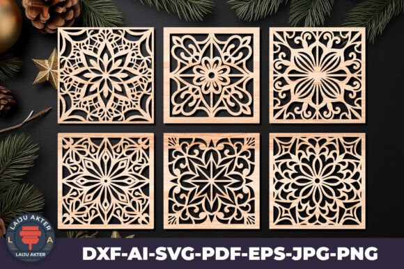 Wood Laser Cut Coasters: A Versatile Design Ornament